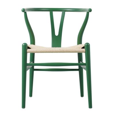 China Mid Century Fast Delivery Solid Wood Rattan Dining Chair From Europe Warehouse for sale