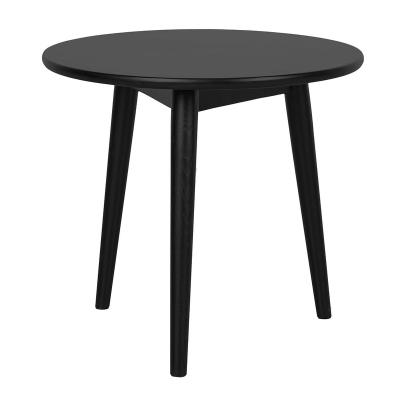 China Tomile Round Modern Solid Wood Three Legs Small Side Table For Living Room for sale