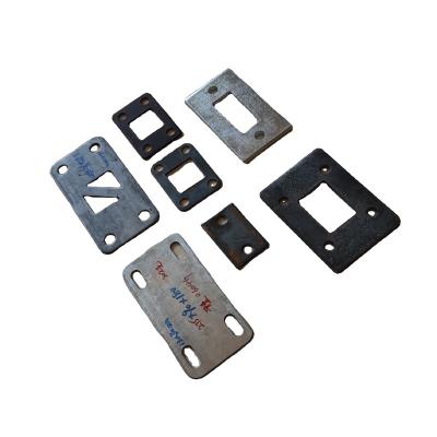 China Floor Wholesale Post and Hand Rail Mount Fitting, Railing Square Tube Base Plate for sale