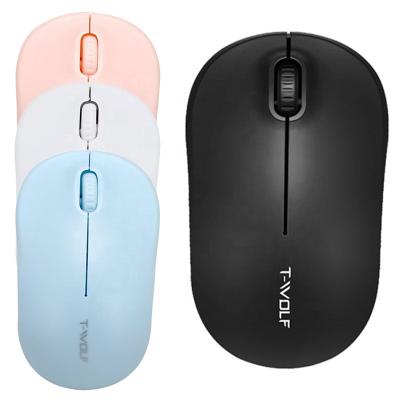 China 3D T-WOLF Q4 2.4G connection flat gaming mouse BT mouse home office newwireless radio notebook desktop computer for sale