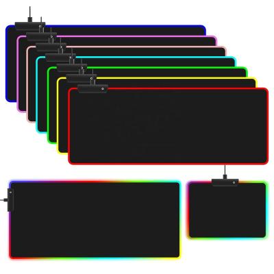 China HOT Large Gamer Mouse Mat Backlit Computer Mousepad Cable Length 1.8m RGB Gaming Mousepad for sale