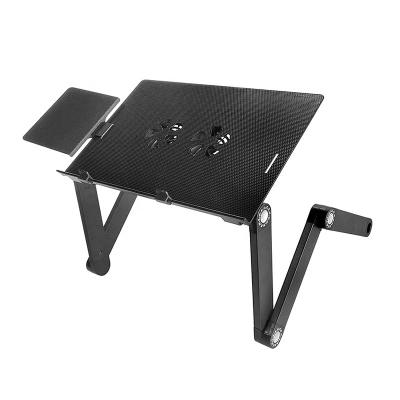 China (Size) 42*26cm Outdoor High Quality Portable Adjustable Aluminum Laptop Desk/Stand/Table Vented w/CPU Fans Mouse Pad for sale