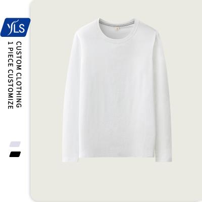 China China Manufacturers Fashion T-shirt Cotton Men Long Sleeve Anti-Shrink Casual T-shirt YLS Custom Printing for sale