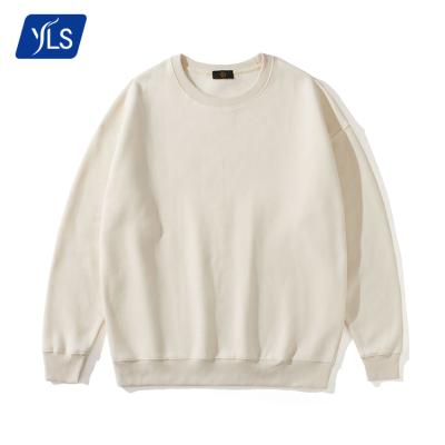 China Custom 330g Fleece YLS Crewneck Streetwear Unisex Oversized Sweatshirt On Demand Print Anti Shrink for sale