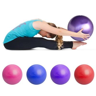 China Custom 25cm Small Round Eco-friendly Wholesale Inflatable Mini Logo Exercise Yoga Anti-burst Ball With Hose for sale