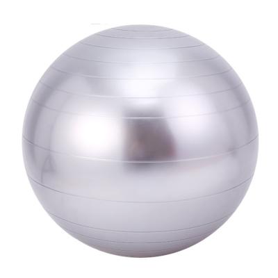 China Chinese Manufacturer 55cm Smooth Anti Shine PVC Gym Fitness Yoga Ball With Pump for sale