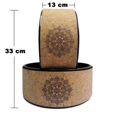 China Universal Fitness Gym Yoga Wheel Wood From China Manufacturer pp Cork Yoga Wheel Back Massage for sale