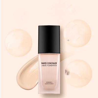 China Whitening Liquid Face Foundation 30ml Skim Full Coverage Concealer Oil-control Easy To Wear Soft Face Makeup Foundation for sale