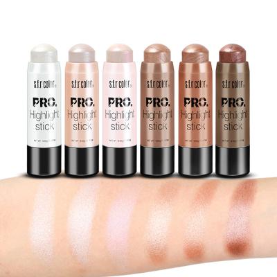 China Waterproof 6 Colors Shimmer Face Bronzer and Custom Highlighter Bar Bronzer Vegan Cream Highlighter Makeup Stick for sale