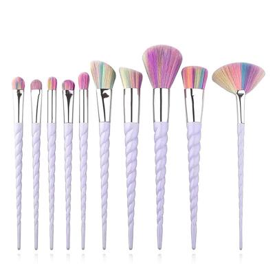 China Beauty Care Makeup Tools Wholesale 10pcs Professional Colorful Tool Kit Diamond Bags Set Cosmetic Beauty Makeup Brushes for sale