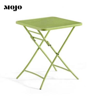 China Modern 3 Pcs Cafe French Bistro Patio Metal Chairs Restaurant Outdoor Folding Outdoor Stackable Metal Dining Chairs for sale