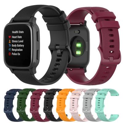 China Silicone Rubber Strap for Garmin Venu /Venu Vivoactive SQUARE 3 4 Forerunner 245 Watch Band for Huami Amazfit Bip S/U for sale