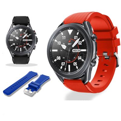 China For Samsung Gear S3 Frontier Classic Silicone Strap For Samsung Galaxy Watch 3 Sports 45mm Strap Band Buckle For Galaxy Gear S3 Wrist Band 46mm for sale