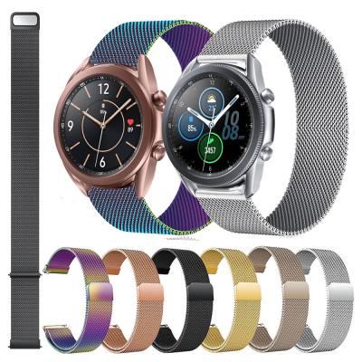 China For Samsung Gear S2 Classic Milanese Loop Watch Band For Samsung Galaxy Watch 3 41mm 45mm/Galaxy 42mm 46mm Stainless Steel Strap Strap for sale