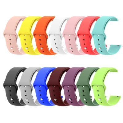 China 20mm 22mm Silicone Band Rubber Strap For Samsung Galaxy Watch 2 Speed ​​S3 S2 Gear Active Classic Sport for sale