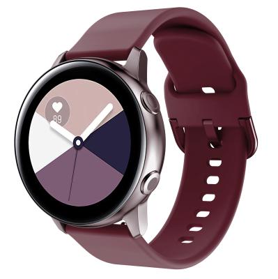 China Silicone Rubber Band For Samsung Galaxy 2 40mm 44mm Smart Watch Active/Active Strap For Samsung Gear S2 S3 for sale