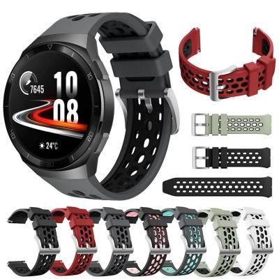 China Dual Color Style Official Watch Band For Huawei Watch GT 2e GT2e Sports Silicone Strap for sale