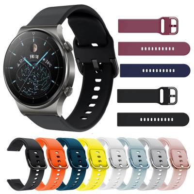 China 22mm Silicone Rubber Watch Band For Huawei Watch GT2 Pro Replacement Watch Band Strap For Huawei Watch 3 pro for sale