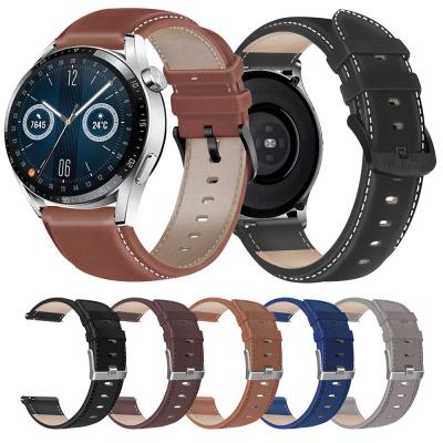 China Leather For Huawei Watch GT3 46mm/GT2 46mm Silicone Strap Replacement Watch Band 22mm For Huawei Watch GT Runner for sale