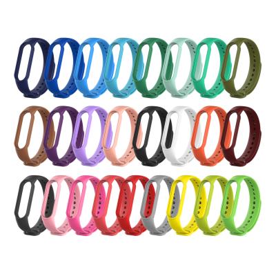 China TPU Rubber Wrist Strap For Xiaomi MI Band 6 5 Silicone Strap Wristband Belt For Xiaomi Band 6 MiBand 5 6 for sale