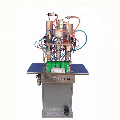 China QG-ZB-3 3 in1 semi automatic beverage aerosol filling machine for sale