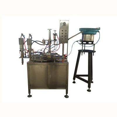 China Full Automatic Catheterless Beverage Valve Inserting Machine For Aerosol Filling Machine for sale