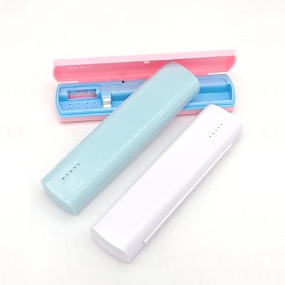 China UV Light Help To Eliminate Disinfection 99.99% Box Disinfection UV-C Sterilizer UV-C Disinfection 99.99% Bacteria Care Dental Oral Portable Travel Toothbrush UVC Sterilizer for sale