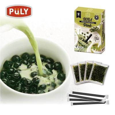 China Instant Bubble Boba Tapioca Pearls Instant Bubble Tea Pearl Boba Tea (Frozen/Matcha) for sale