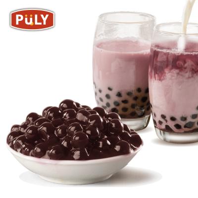 China Instant Instant Bubble Tea Powder Bubble Drink Black Tapioca Pearls (Red Beans) for sale