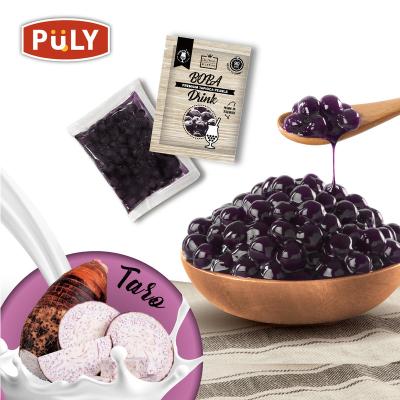 China Instant Taiwan Boba Bubble Tea Boba Tapioca Pearls Kit (Taro) for sale