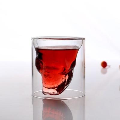 China Creative Wall Viable Double Glass Tea Coffee Tea Double Wall Glass Mug Wholesale Coffee for sale