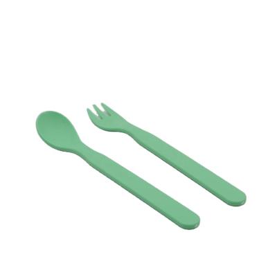 China 100% Biodegradable Eco-friendly PLA Material Fork, Spoon For Kid for sale