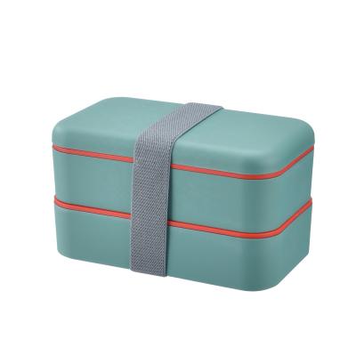 China 2021 Viable Modern Hot Selling Bento Box Style High Quality Food Grade Square Pla Lunch Box for sale