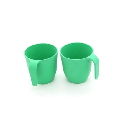 China 100% Biodegradable Biodegradable PLA Fiber Bamboo Mug with Handle 250ML for sale