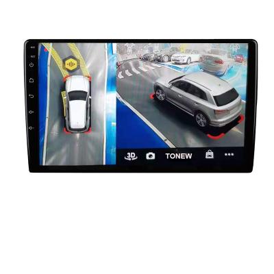 China Waterproof Android 10.0 Inch Car Stereo 3D 360 Surround Bird View Camera Parking System for sale