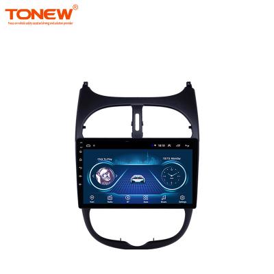 China GPS Car DVD Tonew For Peugeot 206 1998 - 2012 Dual Dual VCR GPS Navigation Android Stereo Android Car Stereo Din for sale