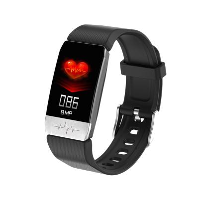 China T1S Smart Touch Screen Wristband Fitness Tracker ECG Watch Body Temperature Smart Wristband for sale