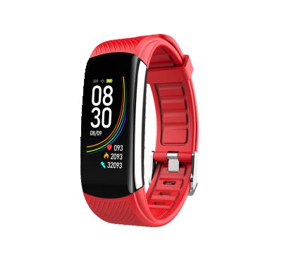 China 2020 New C6T Waterproof IP67 Fitness Tracker Touch Screen Body Temperature Smart Watch Wristband for sale