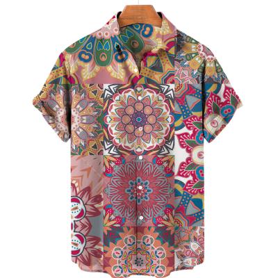 China Wholesale fashionable Hawaiian flower printing summer leisure anti-pilling female shirt for beach vacation for sale