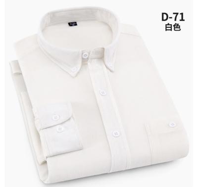 China 2021 new wholesale fashion shirt cotton corduroy anti-shrink colorful men's shirt for sale