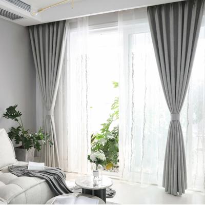 China Blackout Cotton Blend Room Curtain Blackout Grommet Thermal Insulated Window Drapes For Living Room, Kids Nursery Room, Bedroom for sale