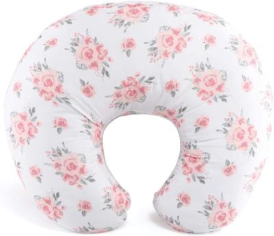 China Anti-static high quality soft rose printing floral nursing pillow for breast feeding for sale