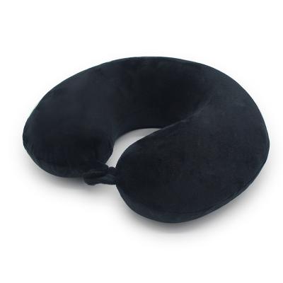 China Anti-Pull Memory Foam U Shape Soft Travel Neck Sleep Memory Foam Pillow Travel Roll Head Pillow for sale