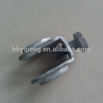 China Power Line Fittings (Overhead Pipe Fittings) Electrical Ground Rod Clamp /Earth Clamp for sale