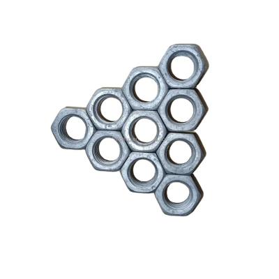 China Electrical Cable Fitting Hot Dip Galvanized Hex Nut / Carbon Steel Nut for sale