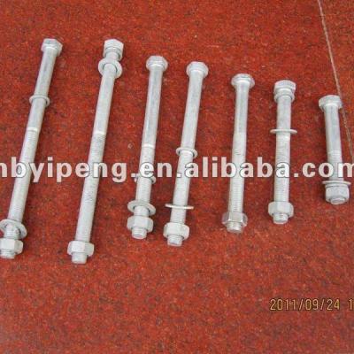 China Link Fitting Hardware Nut And Nut Electrical Bolt Fastener Pole Line High Quality Hot Dip Galvanized Nut Steel DIN Carbon Steel for sale