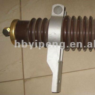 China High Volatge 33KV High Voltage Porcelain Surge Arrester / Lightning Arrester for sale