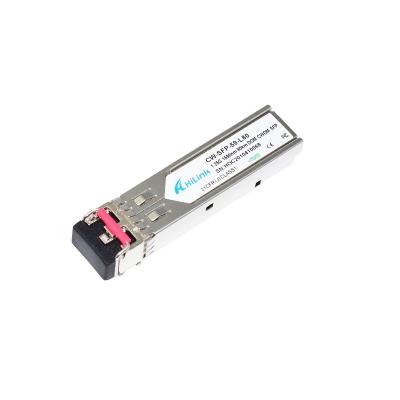 China 1000BASE-ZX Duplex LC 1.25G 1590nm 80km DOM CWDM SFP HL-CW-SFP59-L80 for sale