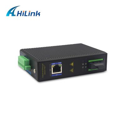 China 1-Port 10/100/1000Mbps 1-Port 1000Mbps SFP Dual Fiber Connector Media Converter Single Mode FTTX 20KM Industrial Fiber for sale