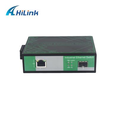 China 1-Port 10/100/1000Mbps 1-Port 1000Mbps SFP Dual Fiber Connector Media Converter Single Mode FTTX 20KM Industrial Fiber for sale